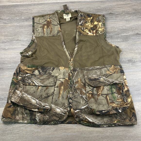 Red Head Upland Bird Hunting Vest Men's XL Dove Vest Camo Zip Up Mesh - Picture 1 of 9
